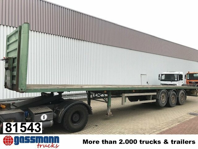General Trailer SYY3FP Plattformauflieger, Liftachse - Platós félpótkocsi: 1 kép. General Trailer SYY3FP Plattformauflieger, Liftachse - Platós félpótkocsi: 1 kép.