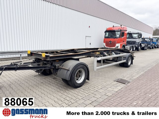 Hüffermann HSA 18.65 Schlittenabroller - Multiliftes/ Konténerszállító pótkocsi: 1 kép. Hüffermann HSA 18.65 Schlittenabroller - Multiliftes/ Konténerszállító pótkocsi: 1 kép.