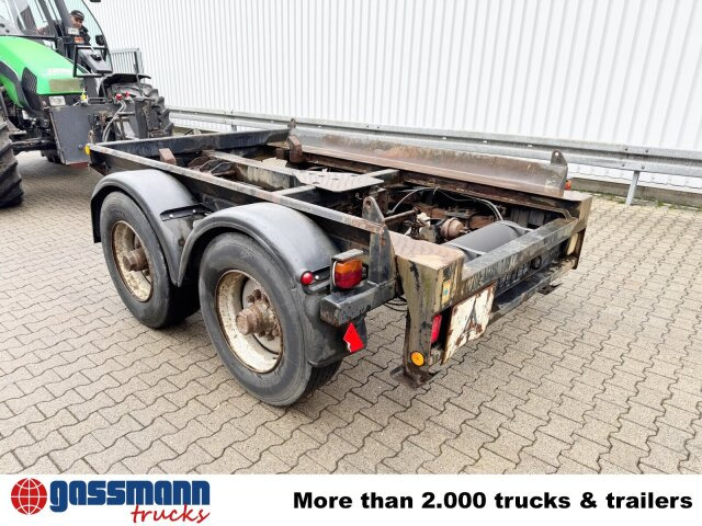 Hüffermann HTM 13-T Anhänger für Abetzcontainer - Pótkocsi cserefelépítményes: 4 kép. Hüffermann HTM 13-T Anhänger für Abetzcontainer - Pótkocsi cserefelépítményes: 4 kép.