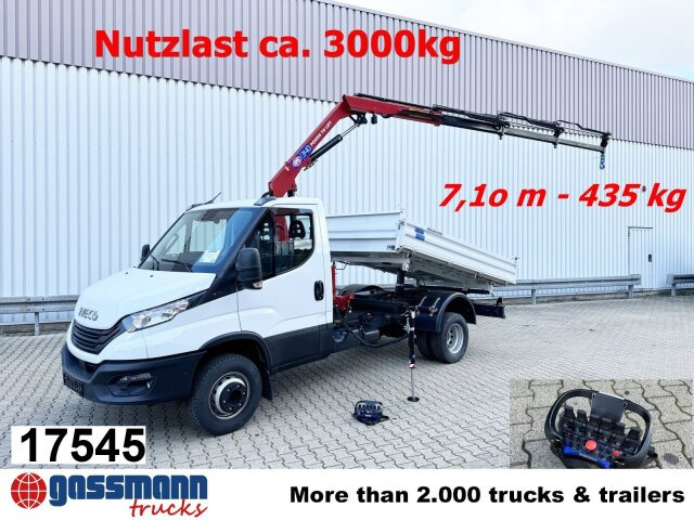 Iveco Daily 70C18H 4x2 mit Kran HMF 340-K3, Funk - Billenőplatós teherautó, Darus autó: 1 kép. Iveco Daily 70C18H 4x2 mit Kran HMF 340-K3, Funk - Billenőplatós teherautó, Darus autó: 1 kép.