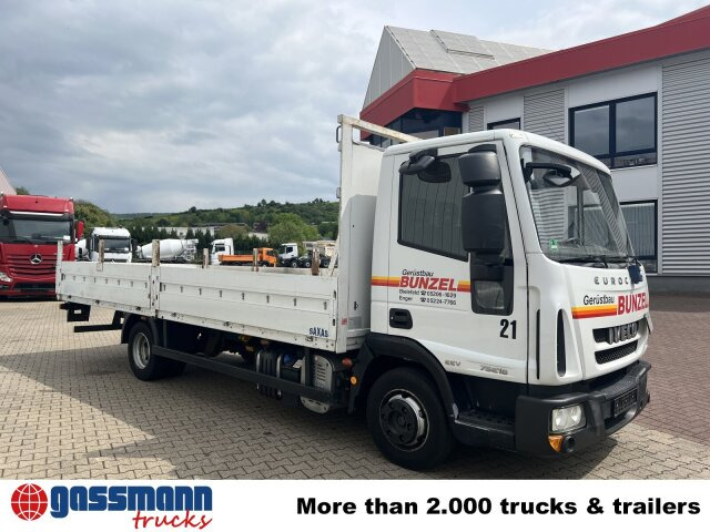 Platós teherautó Iveco EuroCargo 75E18 4x2, EEV: 8 kép.