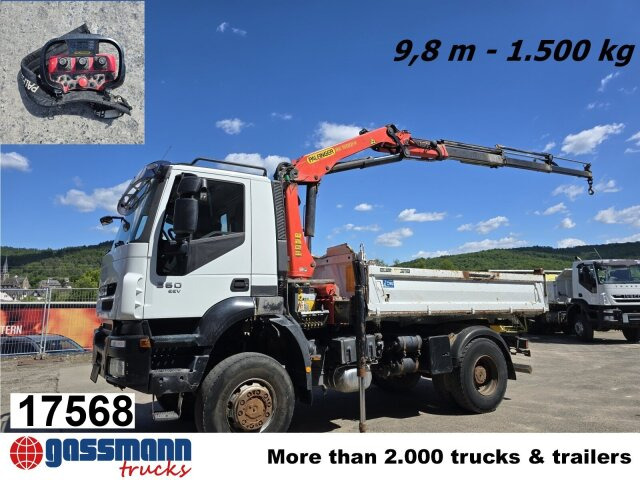 Iveco Trakker AD190T36W/T 4x4 mit Kran Palfinger PK - Billenőplatós teherautó, Darus autó: 1 kép. Iveco Trakker AD190T36W/T 4x4 mit Kran Palfinger PK - Billenőplatós teherautó, Darus autó: 1 kép.