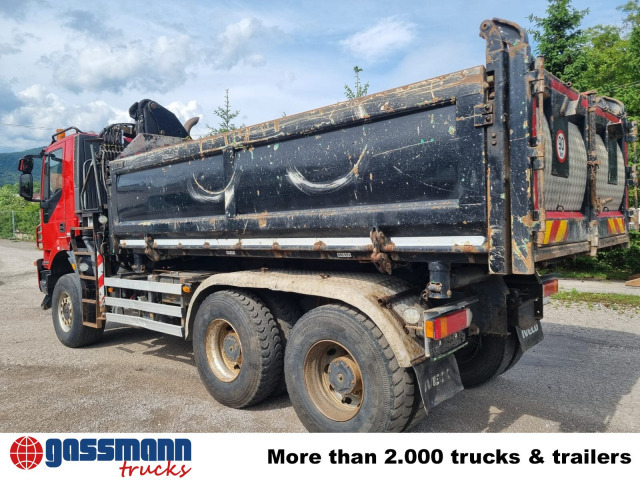 Billenőplatós teherautó, Darus autó Iveco Trakker AD380T41W 6x6, Bordmatik beidseitig,: 12 kép.