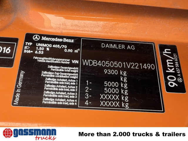 Unimog U 20 U405/70 4x4, Kipper, Winterdienstplatte - Kisteherautó: 5 kép. Unimog U 20 U405/70 4x4, Kipper, Winterdienstplatte - Kisteherautó: 5 kép.