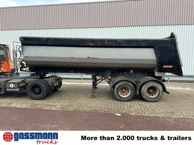 Langendorf SKA-HS 18/27, Stahlmulde ca. 24m³ - Félpótkocsi billenőplatós: 4 kép. Langendorf SKA-HS 18/27, Stahlmulde ca. 24m³ - Félpótkocsi billenőplatós: 4 kép.