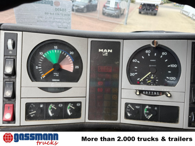 MAN 27.403 6x6 BB, EX-THW - Billenőplatós teherautó: 4 kép. MAN 27.403 6x6 BB, EX-THW - Billenőplatós teherautó: 4 kép.