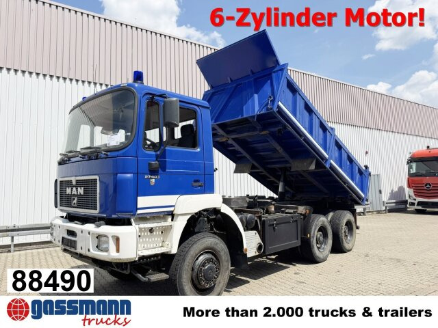 MAN 27.403 6x6 BB, EX-THW - Billenőplatós teherautó: 1 kép. MAN 27.403 6x6 BB, EX-THW - Billenőplatós teherautó: 1 kép.