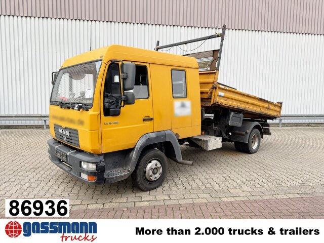 MAN LE 8.180 4X2 BB Doka, 2x AHK - Billenőplatós teherautó: 1 kép. MAN LE 8.180 4X2 BB Doka, 2x AHK - Billenőplatós teherautó: 1 kép.