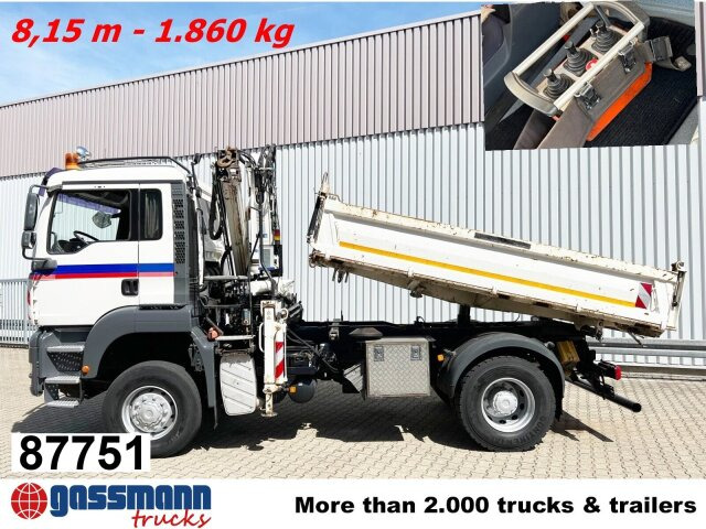 MAN TGA 18.440 4x4 BB mit Kran Atlas AK 165.2E, Funk - Billenőplatós teherautó, Darus autó: 1 kép. MAN TGA 18.440 4x4 BB mit Kran Atlas AK 165.2E, Funk - Billenőplatós teherautó, Darus autó: 1 kép.