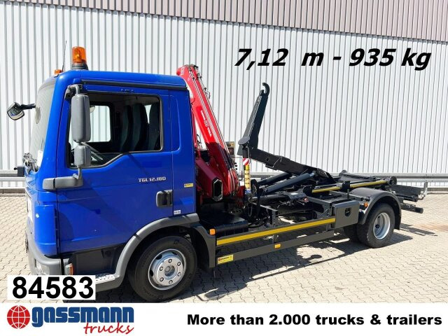 MAN TGL 12.180/210 4x2 BB, City-Abroller, Kran AMCO - Horgos rakodó teherautó, Darus autó: 1 kép. MAN TGL 12.180/210 4x2 BB, City-Abroller, Kran AMCO - Horgos rakodó teherautó, Darus autó: 1 kép.