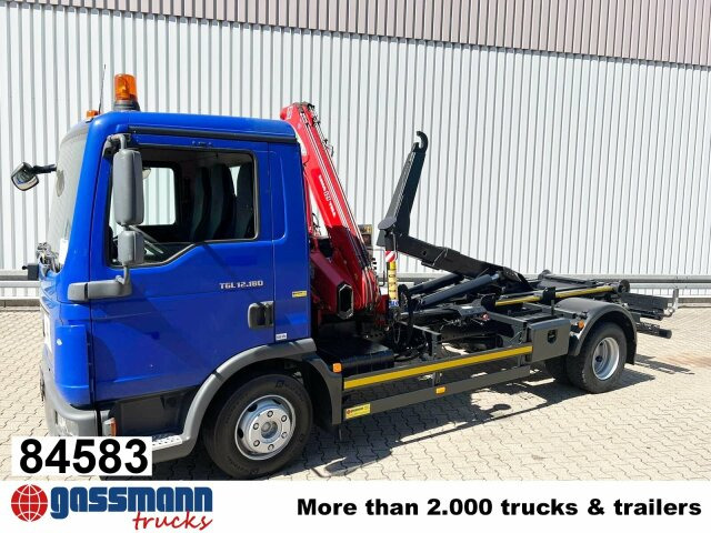 MAN TGL 12.180/210 4x2 BB, City-Abroller, Kran AMCO - Horgos rakodó teherautó, Darus autó: 1 kép. MAN TGL 12.180/210 4x2 BB, City-Abroller, Kran AMCO - Horgos rakodó teherautó, Darus autó: 1 kép.