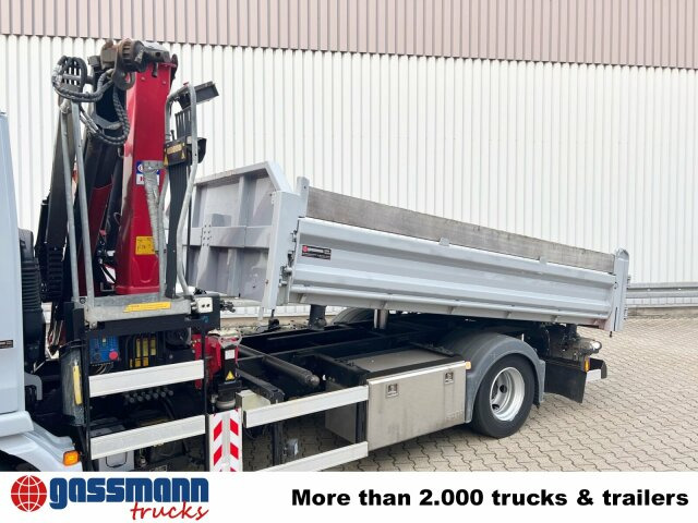 MAN TGL 12.180 4X2 BL mit Kran HMF 900-K1 - Billenőplatós teherautó, Darus autó: 3 kép. MAN TGL 12.180 4X2 BL mit Kran HMF 900-K1 - Billenőplatós teherautó, Darus autó: 3 kép.