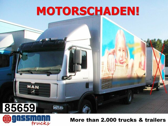 MAN TGL 8.210 4X2 BL mit LBW MBB, MOTORSCHADEN! - Dobozos felépítményű teherautó: 1 kép. MAN TGL 8.210 4X2 BL mit LBW MBB, MOTORSCHADEN! - Dobozos felépítményű teherautó: 1 kép.