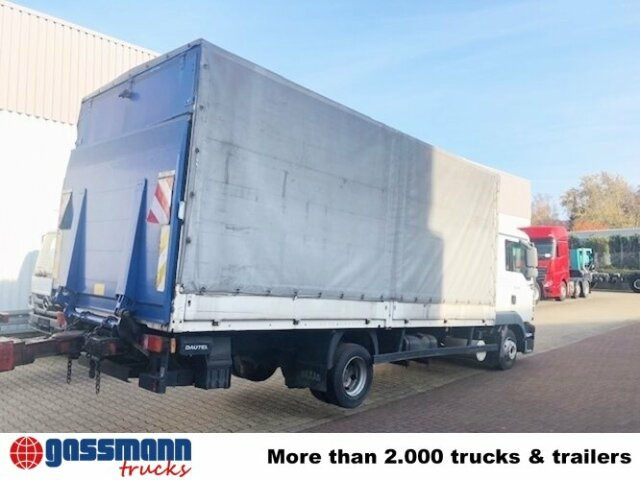 MAN TGL 8.210 BL 4x2 mit LBW, Motorschaden! - Platós teherautó: 4 kép. MAN TGL 8.210 BL 4x2 mit LBW, Motorschaden! - Platós teherautó: 4 kép.