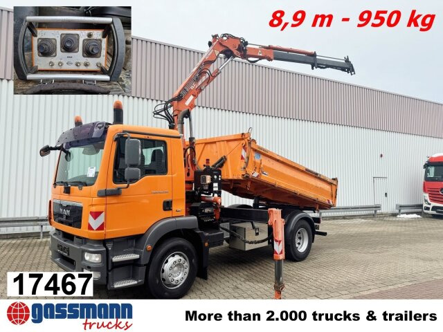MAN TGM 18.290 4X2 BB mit Kran Atlas AK 92.2-A2, - Billenőplatós teherautó, Darus autó: 1 kép. MAN TGM 18.290 4X2 BB mit Kran Atlas AK 92.2-A2, - Billenőplatós teherautó, Darus autó: 1 kép.