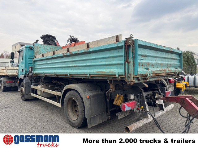 MAN TGM 18.290 4x2 LL, EEV, Kran Hiab XS 111 ES-3 - Billenőplatós teherautó, Darus autó: 2 kép. MAN TGM 18.290 4x2 LL, EEV, Kran Hiab XS 111 ES-3 - Billenőplatós teherautó, Darus autó: 2 kép.