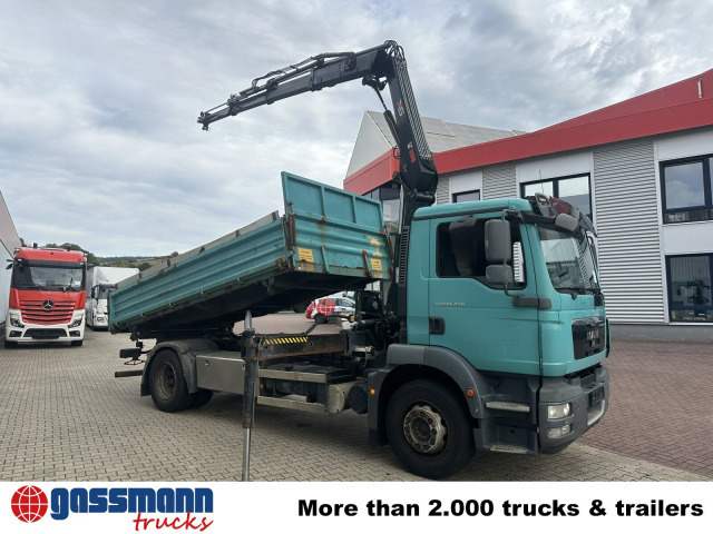 Billenőplatós teherautó, Darus autó MAN TGM 18.290 4x2 LL, EEV, Kran Hiab XS 111 ES-3: 9 kép.