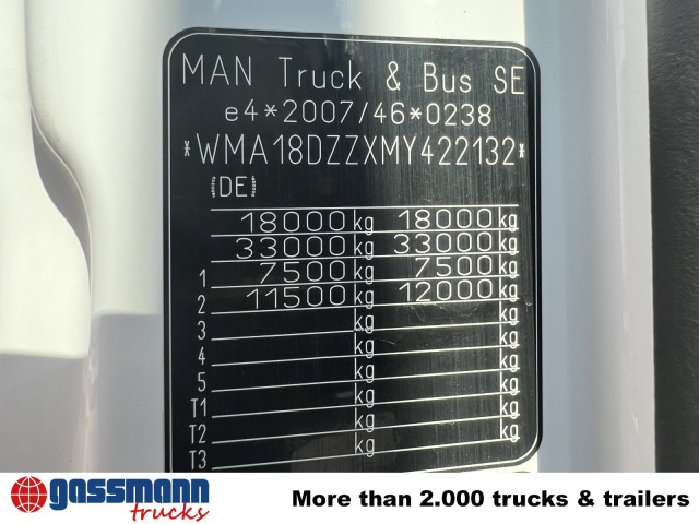 MAN TGM 18.320 4x2 BL, Hiab Tele-Absetzanlage, Funk - Konténerszállító: 3 kép. MAN TGM 18.320 4x2 BL, Hiab Tele-Absetzanlage, Funk - Konténerszállító: 3 kép.