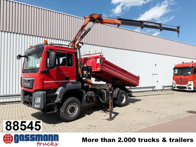 MAN TGS 18.400 4x4 BB, Navi, Kran Atlas 120.2E-A3L, - Billenőplatós teherautó, Darus autó: 1 kép. MAN TGS 18.400 4x4 BB, Navi, Kran Atlas 120.2E-A3L, - Billenőplatós teherautó, Darus autó: 1 kép.