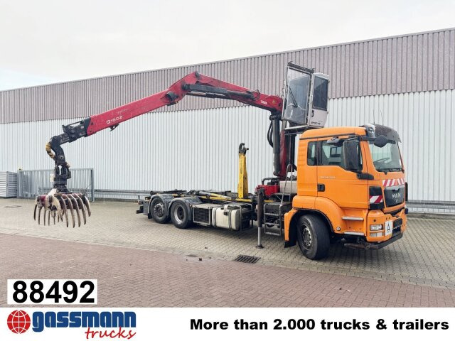 MAN TGS 26.440 6x2-4 BL, Lenk-/Liftachse, - Horgos rakodó teherautó, Darus autó: 1 kép. MAN TGS 26.440 6x2-4 BL, Lenk-/Liftachse, - Horgos rakodó teherautó, Darus autó: 1 kép.