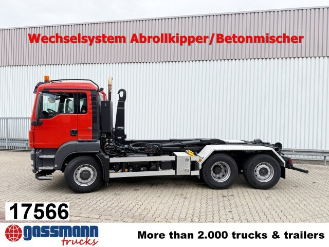 MAN TGS 26.480 6x4H-4 BL, Multilift Abroller - Horgos rakodó teherautó: 1 kép. MAN TGS 26.480 6x4H-4 BL, Multilift Abroller - Horgos rakodó teherautó: 1 kép.