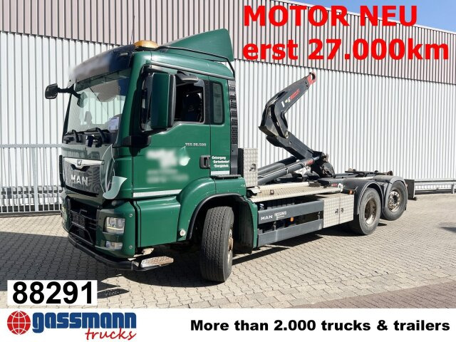 MAN TGS 26.500 6x4H-4 BL, HydroDrive, PriTarder, - Horgos rakodó teherautó: 1 kép. MAN TGS 26.500 6x4H-4 BL, HydroDrive, PriTarder, - Horgos rakodó teherautó: 1 kép.