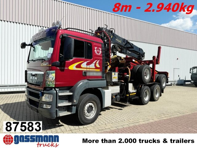 MAN TGS 26.540 6X4 BL, Intarder, Kran Epsilon - Rönkszállító teherautó, Darus autó: 1 kép. MAN TGS 26.540 6X4 BL, Intarder, Kran Epsilon - Rönkszállító teherautó, Darus autó: 1 kép.