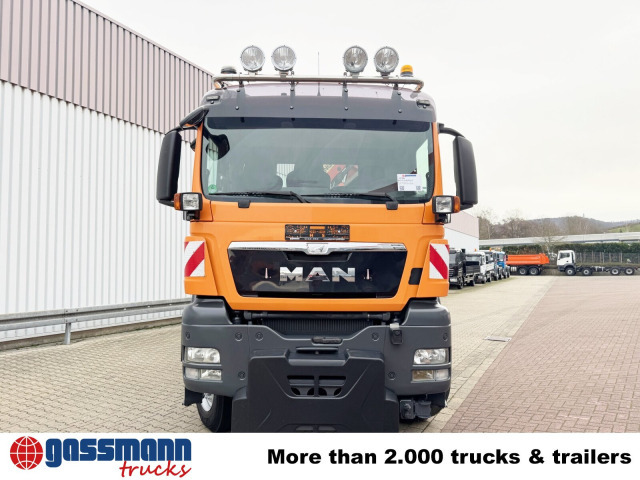 Billenőplatós teherautó, Darus autó MAN TGS 28.400 6X4-4 BL, Lenk-/Lift,: 10 kép.