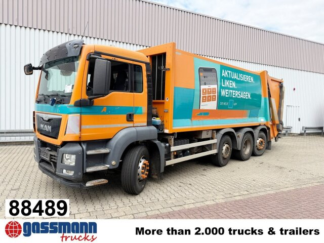 MAN TGS 35.360 8x2-6 BL, 2x Lenkachse, Zöller - Szemetesautó: 1 kép. MAN TGS 35.360 8x2-6 BL, 2x Lenkachse, Zöller - Szemetesautó: 1 kép.
