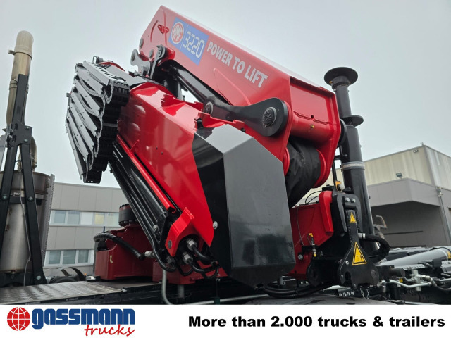 MAN TGS 35.480 8X4 BL, Intarder, Kran HMF 3220-K6, - Horgos rakodó teherautó, Darus autó: 5 kép. MAN TGS 35.480 8X4 BL, Intarder, Kran HMF 3220-K6, - Horgos rakodó teherautó, Darus autó: 5 kép.