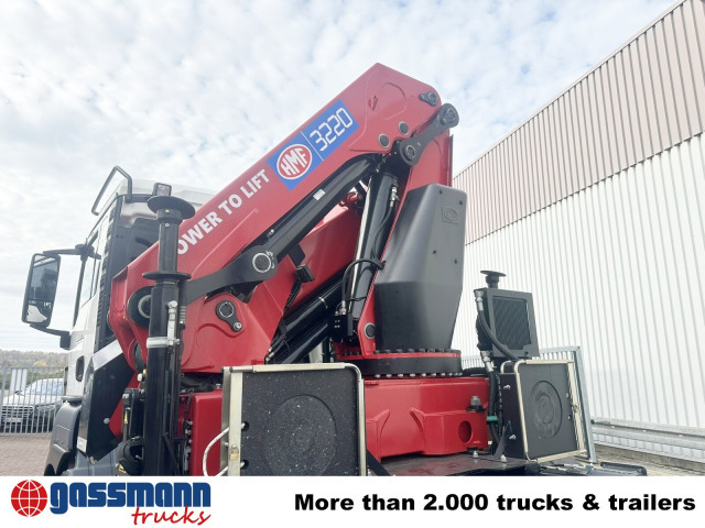 MAN TGS 35.480 8X4 BL, Intarder, Kran HMF 3220-K6, - Horgos rakodó teherautó, Darus autó: 2 kép. MAN TGS 35.480 8X4 BL, Intarder, Kran HMF 3220-K6, - Horgos rakodó teherautó, Darus autó: 2 kép.