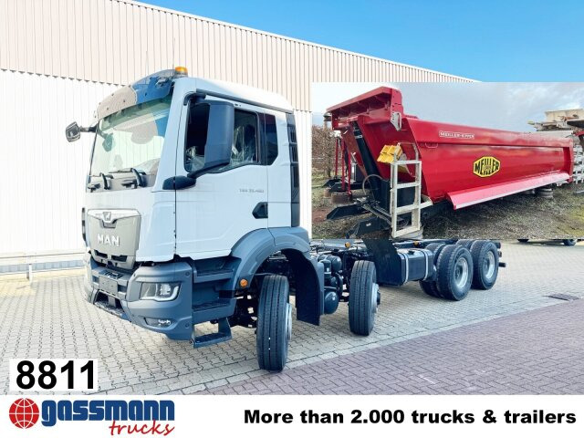 MAN TGS 35.480 8x6H BL CH, HydroDrive, Navi, Meiller - Dömper: 1 kép. MAN TGS 35.480 8x6H BL CH, HydroDrive, Navi, Meiller - Dömper: 1 kép.