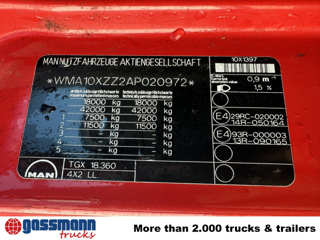 MAN TGX 18.360 4X2 LL, Fahrschule - Cserefelépítményes teherautó: 3 kép. MAN TGX 18.360 4X2 LL, Fahrschule - Cserefelépítményes teherautó: 3 kép.
