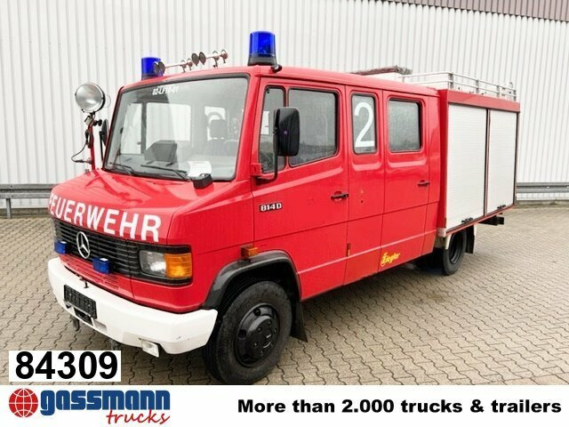 Mercedes-Benz 814 D 4x2 Doka, TLF 8 - Tűzoltóautó: 1 kép. Mercedes-Benz 814 D 4x2 Doka, TLF 8 - Tűzoltóautó: 1 kép.