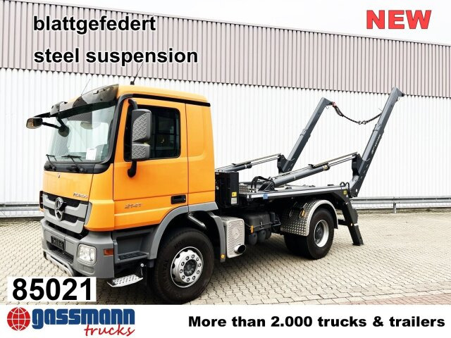 Mercedes-Benz Actros 2141 K 4x2, Tele-Absetzer - Konténerszállító: 1 kép. Mercedes-Benz Actros 2141 K 4x2, Tele-Absetzer - Konténerszállító: 1 kép.