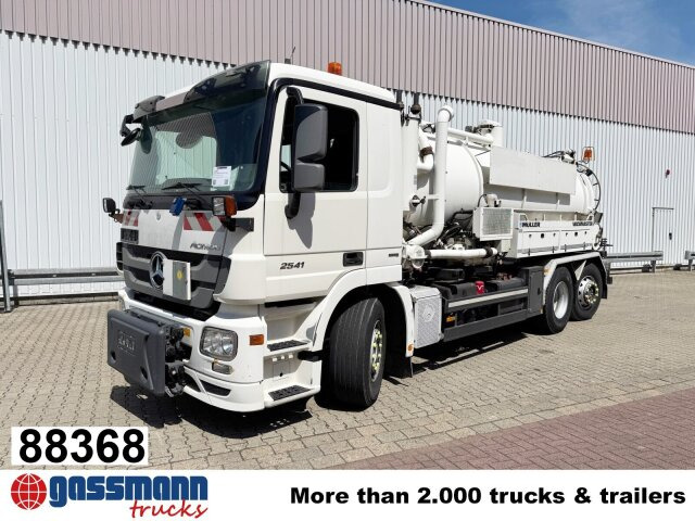 Mercedes-Benz Actros 2541 L 6x2, Müller Saug-/Spülwagen ca. - Utcaseprő gép: 1 kép. Mercedes-Benz Actros 2541 L 6x2, Müller Saug-/Spülwagen ca. - Utcaseprő gép: 1 kép.