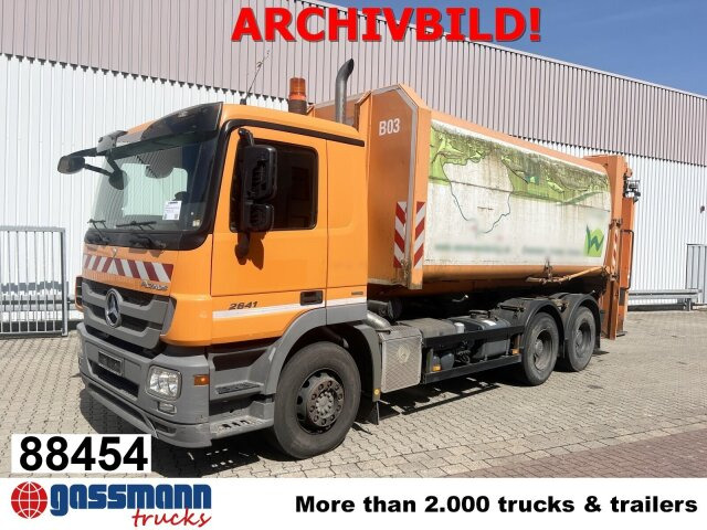Mercedes-Benz Actros 2641/48 L 6x4, Seilabroller, Haller - Szemetesautó: 1 kép. Mercedes-Benz Actros 2641/48 L 6x4, Seilabroller, Haller - Szemetesautó: 1 kép.