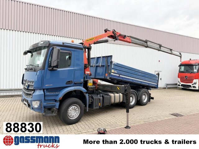 Mercedes-Benz Arocs 2640 LK 6x4, Alu-Bordwände, Kran - Billenőplatós teherautó, Darus autó: 1 kép. Mercedes-Benz Arocs 2640 LK 6x4, Alu-Bordwände, Kran - Billenőplatós teherautó, Darus autó: 1 kép.