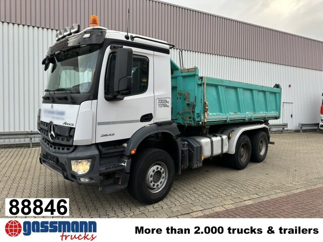 Mercedes-Benz Arocs 2643 K 6x4, Rollplane, Meiller - Billenőplatós teherautó: 1 kép. Mercedes-Benz Arocs 2643 K 6x4, Rollplane, Meiller - Billenőplatós teherautó: 1 kép.