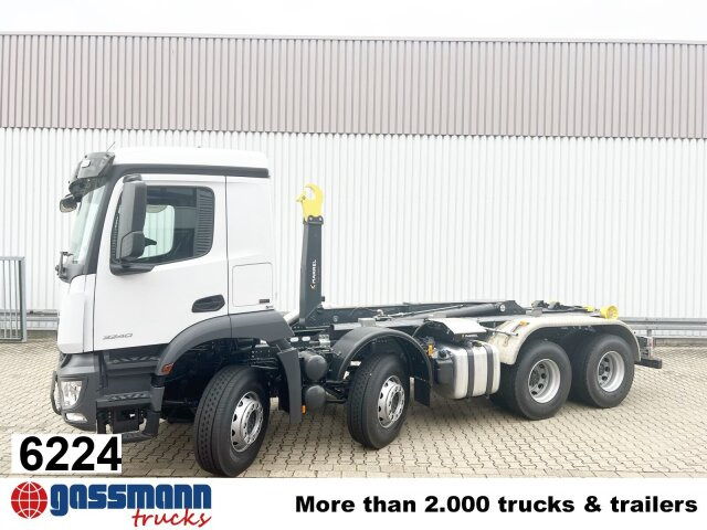 Mercedes-Benz Arocs 3240 8x4/42, Motorabtrieb - Horgos rakodó teherautó: 1 kép. Mercedes-Benz Arocs 3240 8x4/42, Motorabtrieb - Horgos rakodó teherautó: 1 kép.