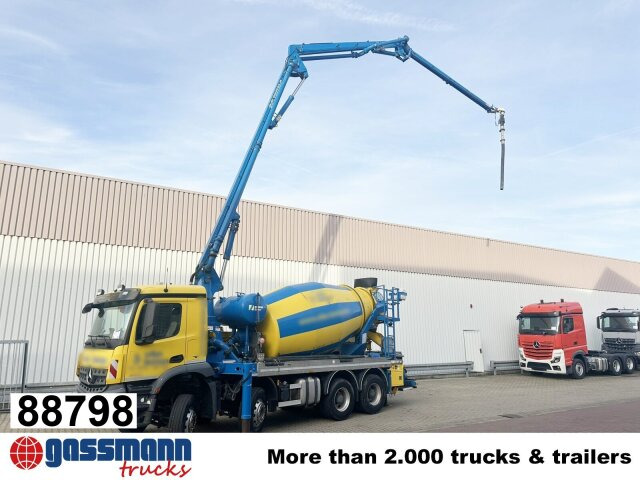 Mercedes-Benz Arocs 3246 B 8x4 Stetter Mischer 7m³, Pumpe 25m - Betonmixer: 1 kép. Mercedes-Benz Arocs 3246 B 8x4 Stetter Mischer 7m³, Pumpe 25m - Betonmixer: 1 kép.