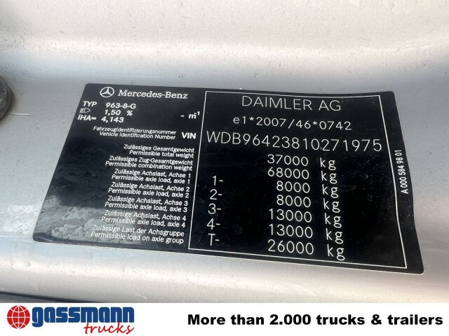 Mercedes-Benz Arocs 3251 K 8x4/4, Retarder, Stahlmulde ca. - Dömper: 3 kép. Mercedes-Benz Arocs 3251 K 8x4/4, Retarder, Stahlmulde ca. - Dömper: 3 kép.