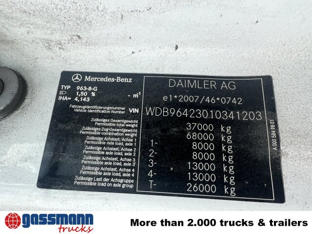 Mercedes-Benz Arocs 3253 K 8x4/4, Retarder, Stahlmulde ca. - Dömper: 2 kép. Mercedes-Benz Arocs 3253 K 8x4/4, Retarder, Stahlmulde ca. - Dömper: 2 kép.