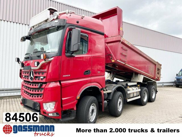 Mercedes-Benz Arocs 3263 8x4/4, Retarder, Stahlmulde ca.14m³, - Billenőplatós teherautó: 1 kép. Mercedes-Benz Arocs 3263 8x4/4, Retarder, Stahlmulde ca.14m³, - Billenőplatós teherautó: 1 kép.