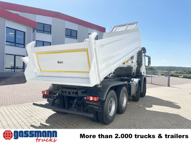 Billenőplatós teherautó Mercedes-Benz Arocs 4142/45 K 8x4/4, Meiller Bordmatik links: 9 kép.