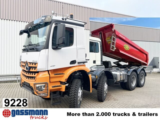 Mercedes-Benz Arocs 4151 AK 8x8/4, Grounder, Meiller - Dömper: 1 kép. Mercedes-Benz Arocs 4151 AK 8x8/4, Grounder, Meiller - Dömper: 1 kép.