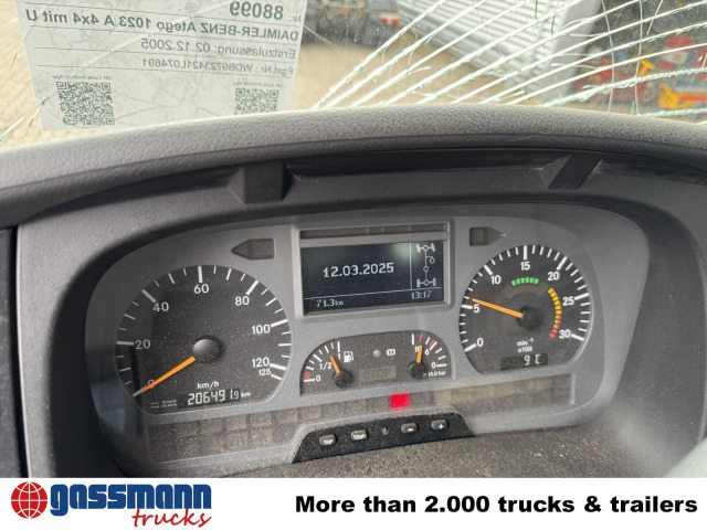 Mercedes-Benz Atego 1023 A 4x4, Einzelbereifung, Heckkran - Alvaz teherautó, Darus autó: 2 kép. Mercedes-Benz Atego 1023 A 4x4, Einzelbereifung, Heckkran - Alvaz teherautó, Darus autó: 2 kép.