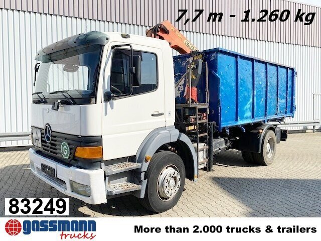 Mercedes-Benz Atego 1823 4x2 mit Kran Palfinger PK10500, - Billenőplatós teherautó, Darus autó: 1 kép. Mercedes-Benz Atego 1823 4x2 mit Kran Palfinger PK10500, - Billenőplatós teherautó, Darus autó: 1 kép.