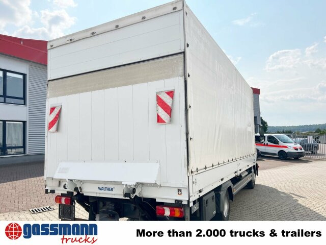 Platós teherautó Mercedes-Benz Atego 818 L 4x2 mit Sörensen LBW: 10 kép.