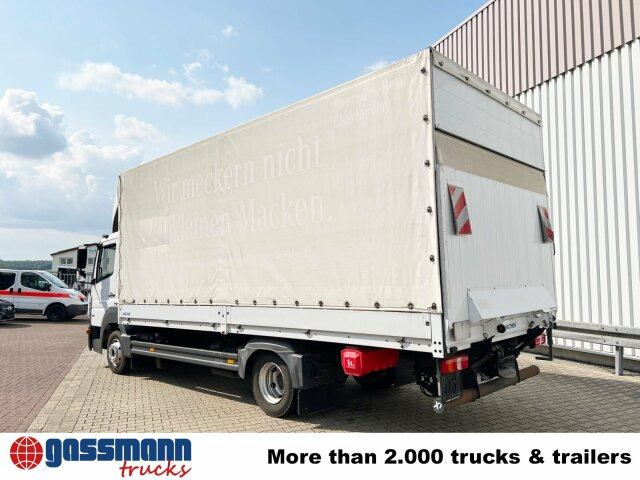 Platós teherautó Mercedes-Benz Atego 818 L 4x2 mit Sörensen LBW: 14 kép.